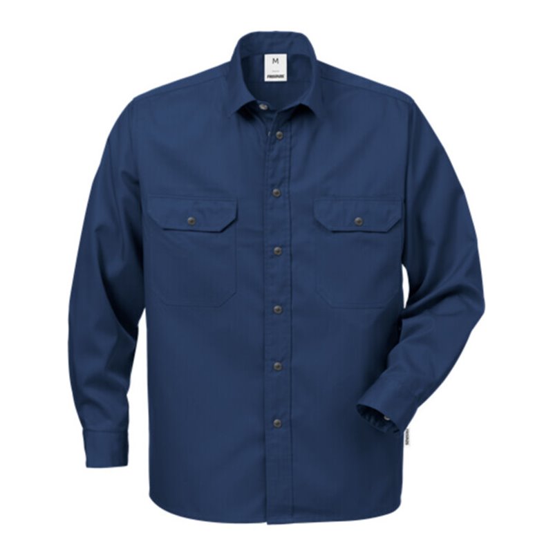 Fristads Baumwollhemd Langarm 720 BKS (Herren) Dunkelblau