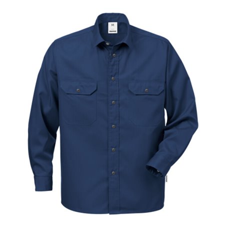 Fristads Baumwollhemd Langarm 720 BKS (Herren) Dunkelblau