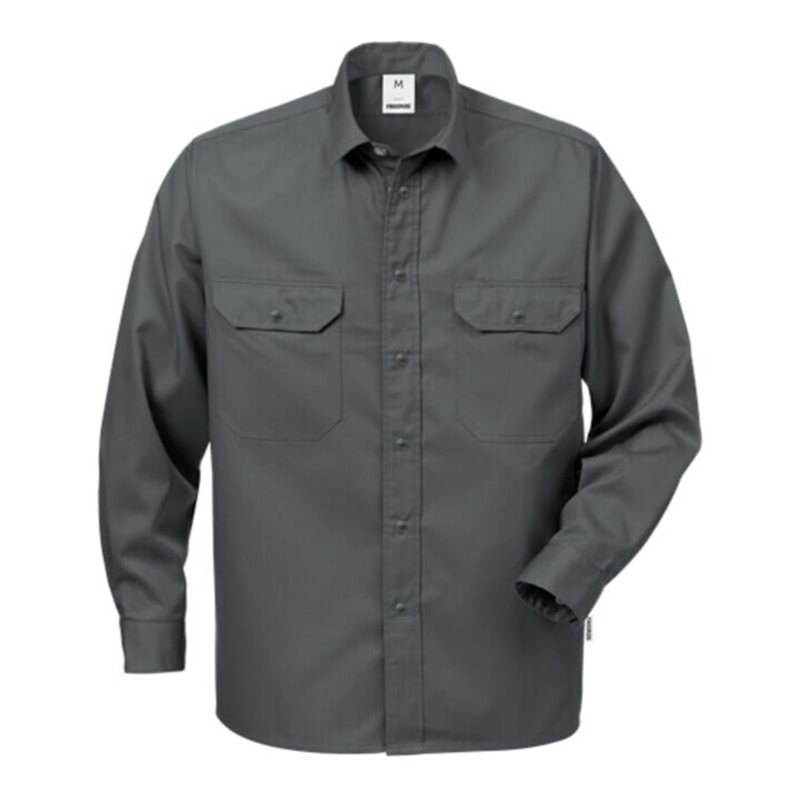 Fristads Baumwollhemd Langarm 720 BKS Grau (Herren)