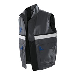 Kübler Brand X Weste 1136 anthrazit/kornblumenblau