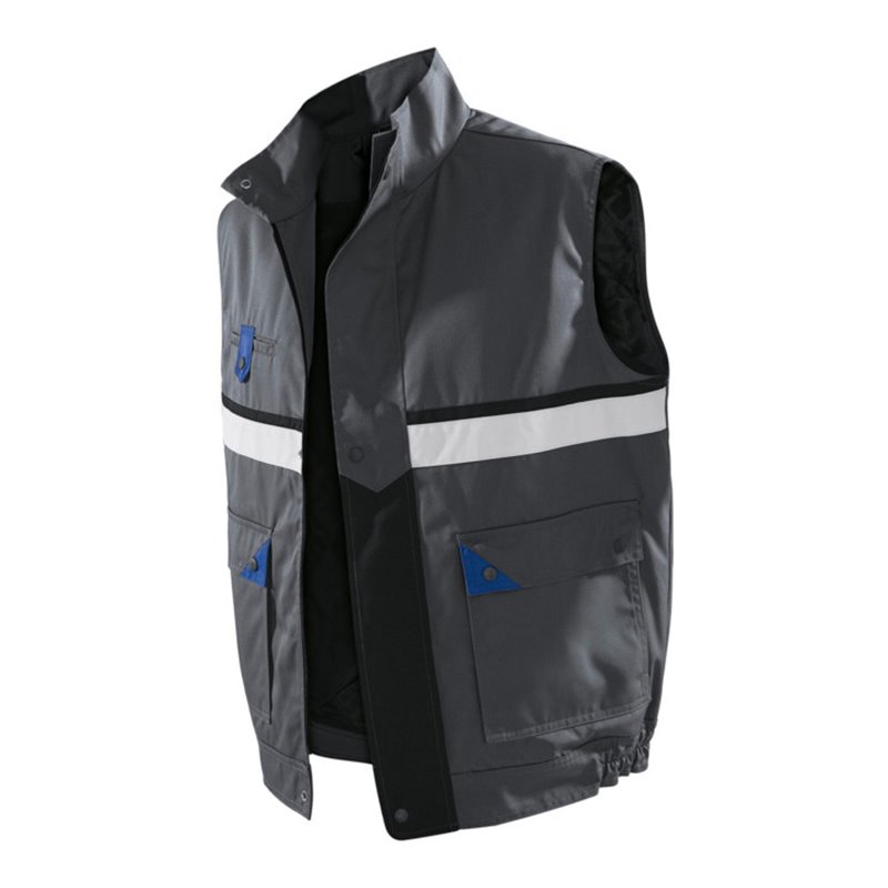 Kübler Brand X Weste 1136 anthrazit/kornblumenblau