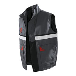 Kübler Brand X Weste 1136 anthrazit/rot