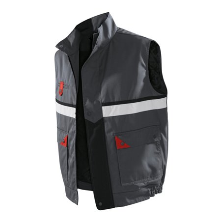 Kübler Brand X Weste 1136 anthrazit/rot