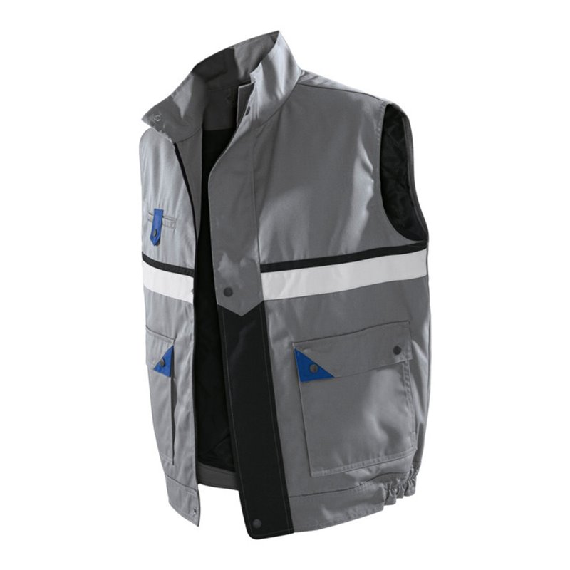 Kübler Brand X Weste 1136 grau/kornblumenblau