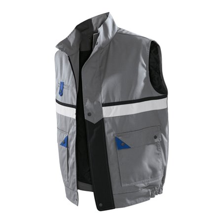 Kübler Brand X Weste 1136 grau/kornblumenblau