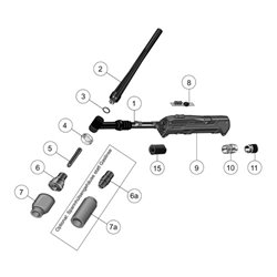 Schweißkraft WIG Schweißbrenner R-SR 7-20 DD Poti