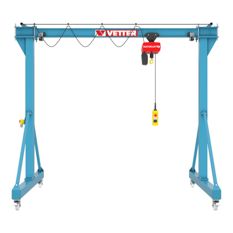 Vetter Portalkran PROFI PA + Elektrokettenzug mit Handschiebefahrwerk