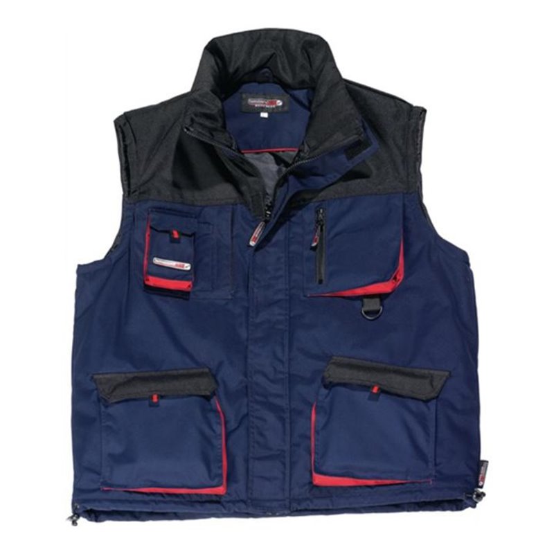 Terrax Weste gefüttert marine/schwarz/rot