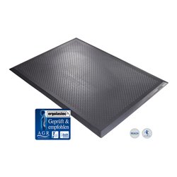 Kraiburg ergonomische Arbeitsplatzmatte Ergolastec Basic Diamond für nasse Bereiche