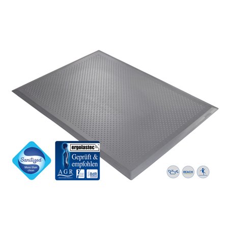 Kraiburg ergonomische Arbeitsplatzmatte Ergolastec Clean Diamond für Lebensmittelbereiche
