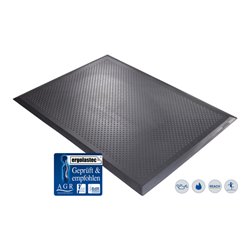 Kraiburg ergonomische Arbeitsplatzmatte Ergolastec Fire Diamond flammhemmend