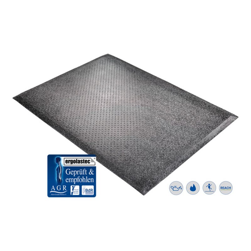 Kraiburg ergonomische Arbeitsplatzmatte Ergolastec Oil Diamond gegen Öle beständig