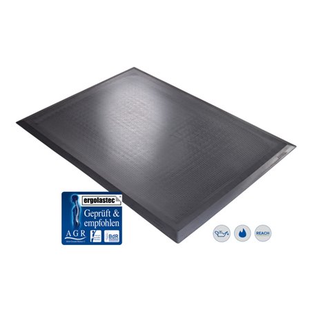 Kraiburg ergonomische Arbeitsplatzmatte Ergolastec Oil Dry gegen Öle beständig