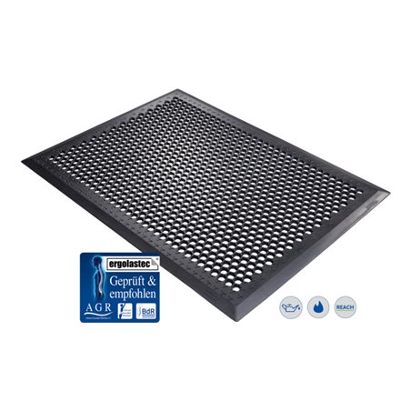 Kraiburg ergonomische Arbeitsplatzmatte Ergolastec Oil Superdrian gegen Öle beständig