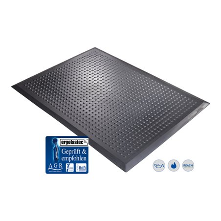 Kraiburg ergonomische Arbeitsplatzmatte Ergolastec Oil Wet gegen Öle beständig