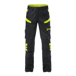 Fristads Hose 2555 STFP Schwarz Schwarz/Gelb (Herren)