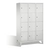 C+P Fächerschrank Classic auf Füßen 12 Fächer Front Lichtgrau Korpus Lichtgrau