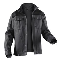 Kübler IDENTiQ cotton Jacke 1044 anthrazit/schwarz