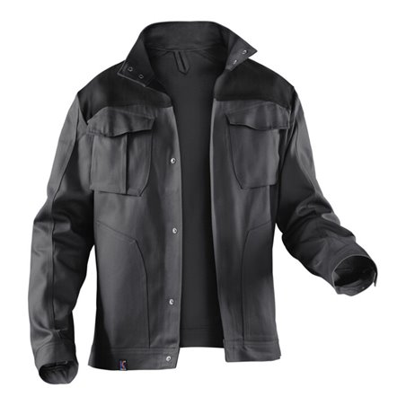 Kübler IDENTiQ cotton Jacke 1044 anthrazit/schwarz