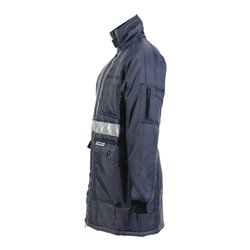 Planam Kühlhaus-Parka marine, Innenfutter rot