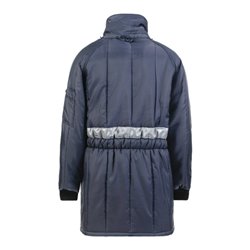 Planam Kühlhaus-Parka marine, Innenfutter rot