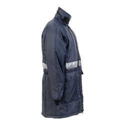 Planam Kühlhaus-Parka marine, Innenfutter rot