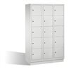 C+P Fächerschrank Classic auf Sockel 15 Fächer Front Lichtgrau Korpus Lichtgrau