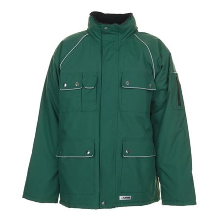 Planam Winterparka Canvas 320 grün/grün