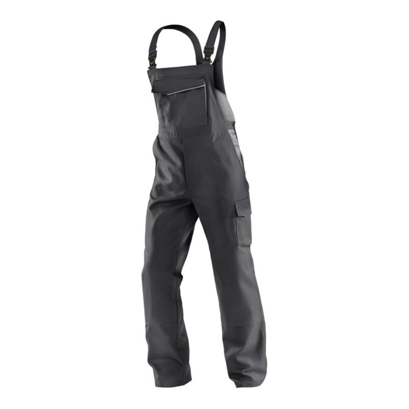 Kübler IDENTiQ cotton Latzhose 3044 anthrazit/mittelgrau