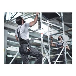 Kübler IDENTiQ cotton Latzhose 3044 anthrazit/mittelgrau