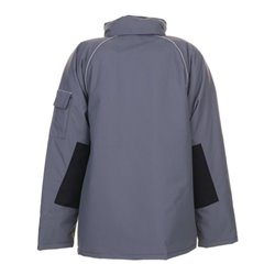 Planam Winterparka Canvas 320 grau/schwarz