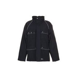 Planam Winterparka Canvas 320 schwarz/schwarz