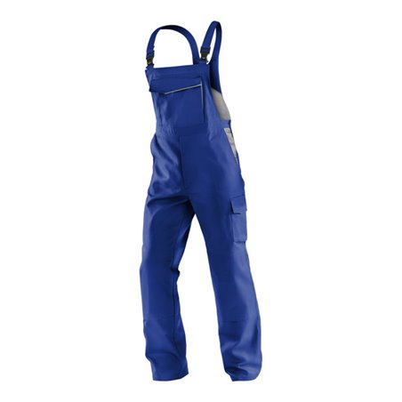 Kübler IDENTiQ cotton Latzhose 3044 kornblumenblau/mittelgrau
