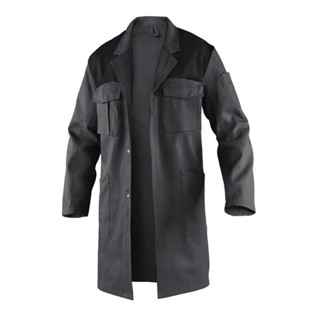 Kübler IDENTiQ cotton Mantel 1144 anthrazit/schwarz