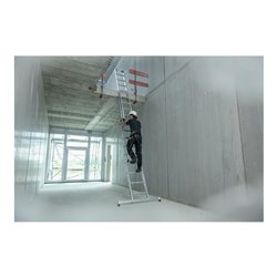 MUNK Stufen-Mehrzweckleiter 3-teilig mit nivello®-Traverse