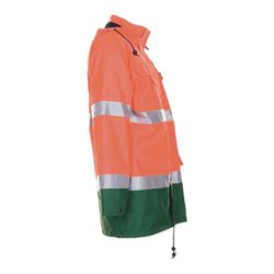 Planam Warnschutzparka orange/grün