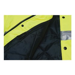 Planam Warnschutzparka orange/grün