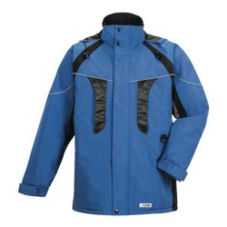 Planam Winterparka Space blau/schwarz/grau
