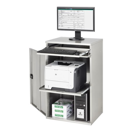 Rau Edelstahl-Computer-Schrank M60 520 mm