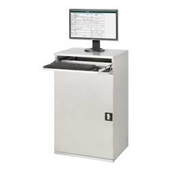 Rau Edelstahl-Computer-Schrank M60 520 mm