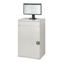 Rau Edelstahl-Computer-Schrank M60 520 mm