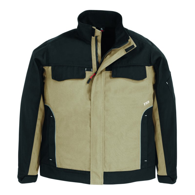 FHB Arbeitsjacke Ernst 130730 beige/schwarz