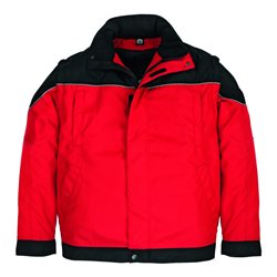 FHB Arbeitsjacke Tom 19029 rot/schwarz