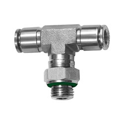 RIEGLER T-Steckverschraubung aus Edelstahl, drehbar