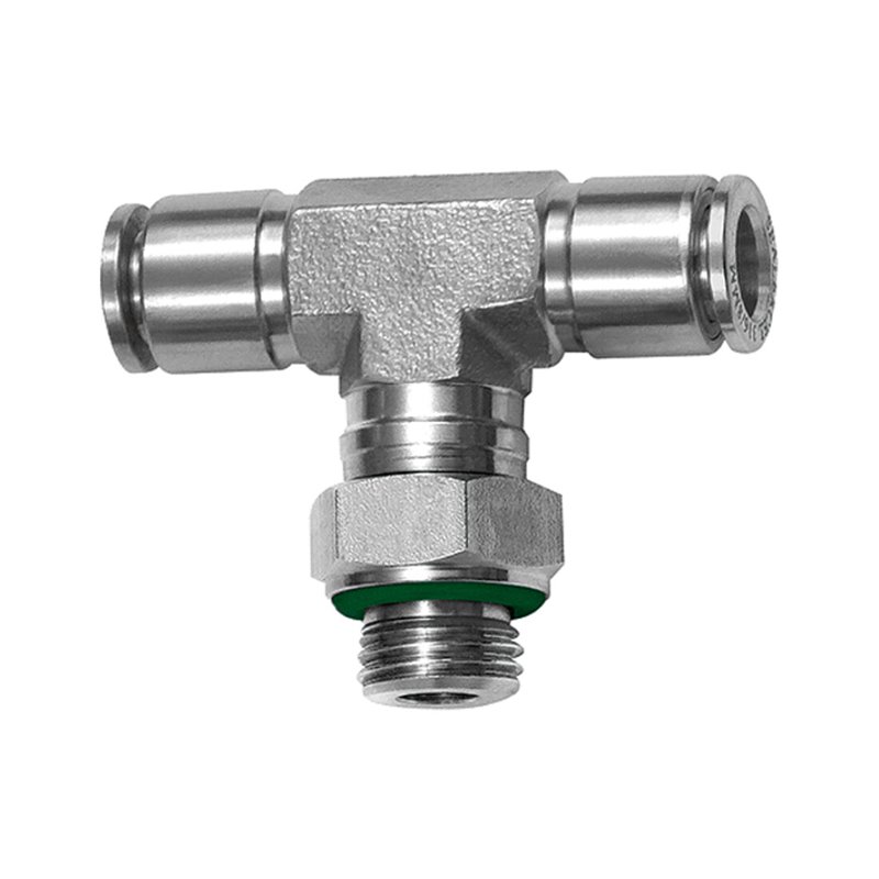 RIEGLER T-Steckverschraubung aus Edelstahl, drehbar