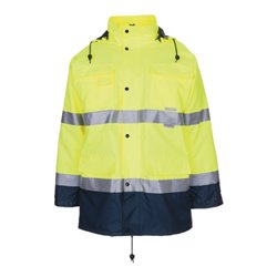 Planam Warnschutzparka EN471/343 gelb/marine