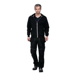 Fristads Kapuzen-Sweatshirt Edge schwarz