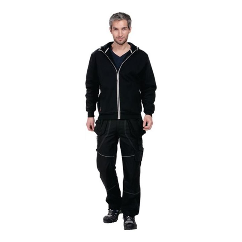 Fristads Kapuzen-Sweatshirt Edge schwarz