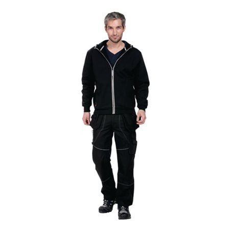 Fristads Kapuzen-Sweatshirt Edge schwarz