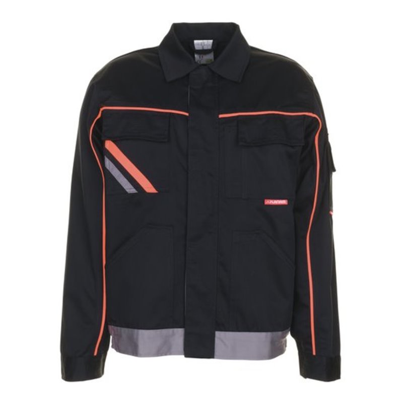 Planam V2 Bundjacke Visline schwarz/orange/zink